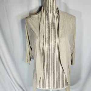 Mossimo Beige Open Front Bat Wing  Cardigan Size Small